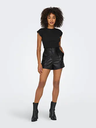 ONLY | Shorts in Lederoptik ONLTRICIA | 